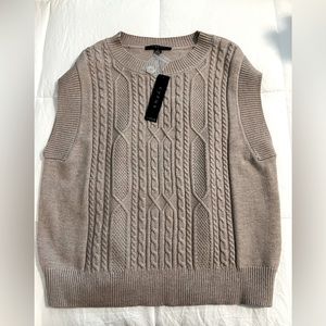 Cyrus brand tan sweater vest